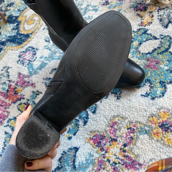 Vintage Y2K MIA Black Vegan Leather Boots Size 8.5 - Picture 9 of 10